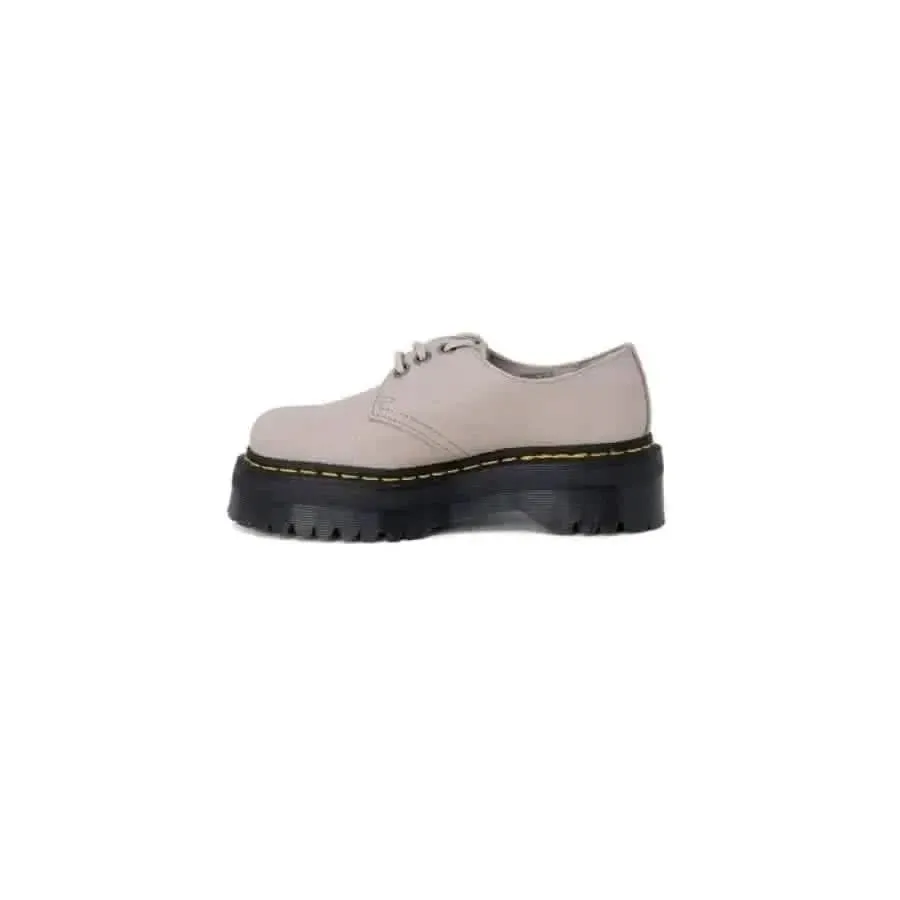 Dr. Martens Women's Grey Leather Slip-On Shoes
