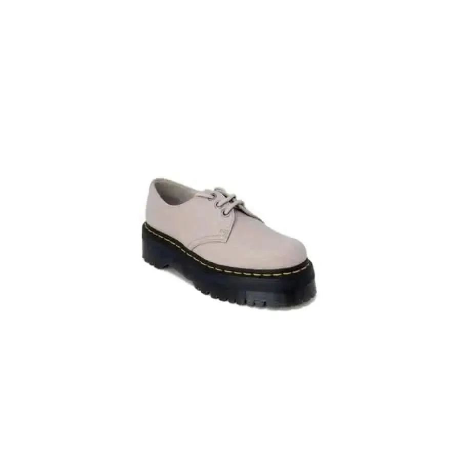 Dr. Martens Women's Grey Leather Slip-On Shoes