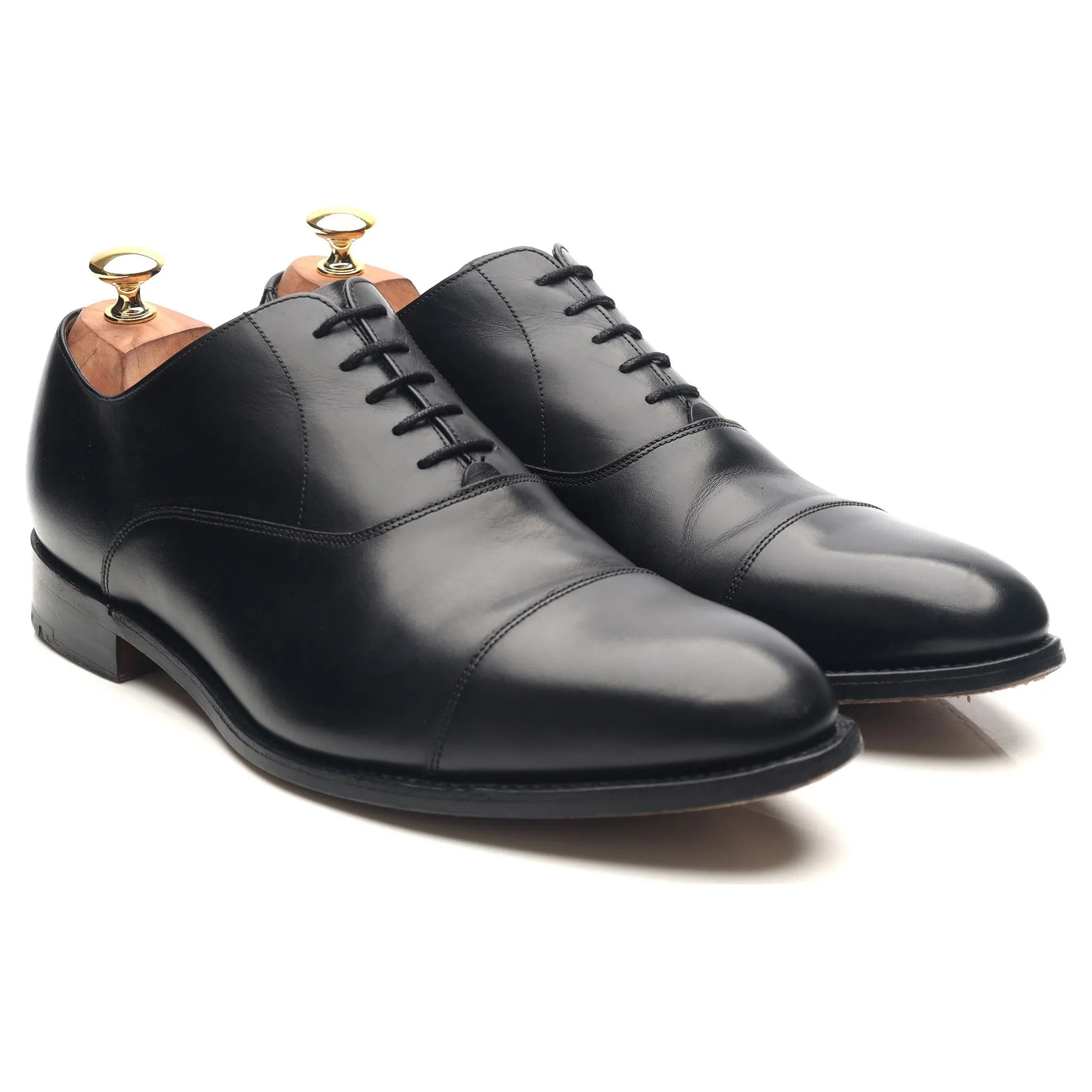 'Duxford' Black Leather Oxford UK 10 G
