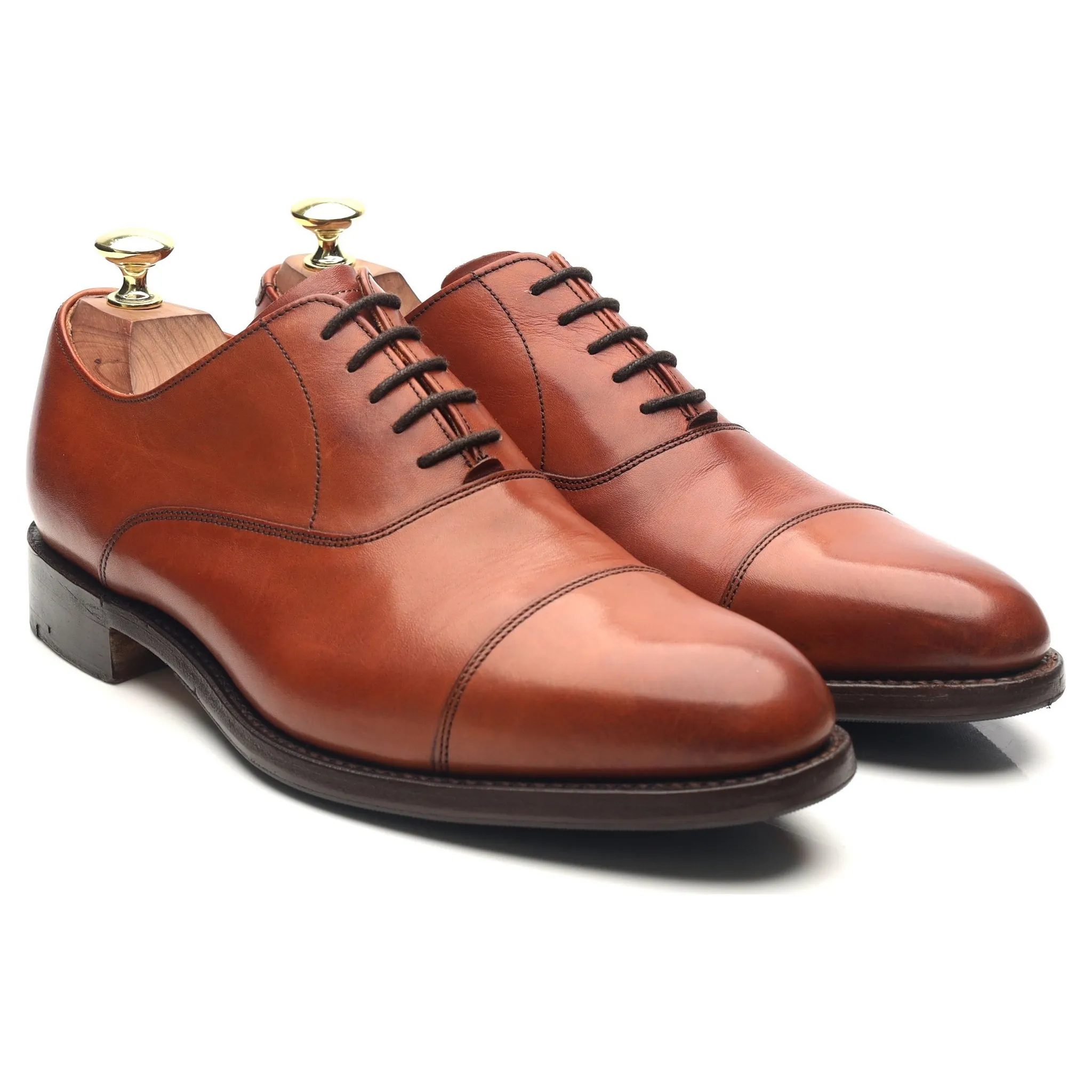 'Duxford' Tan Brown Leather Oxford UK 7 G
