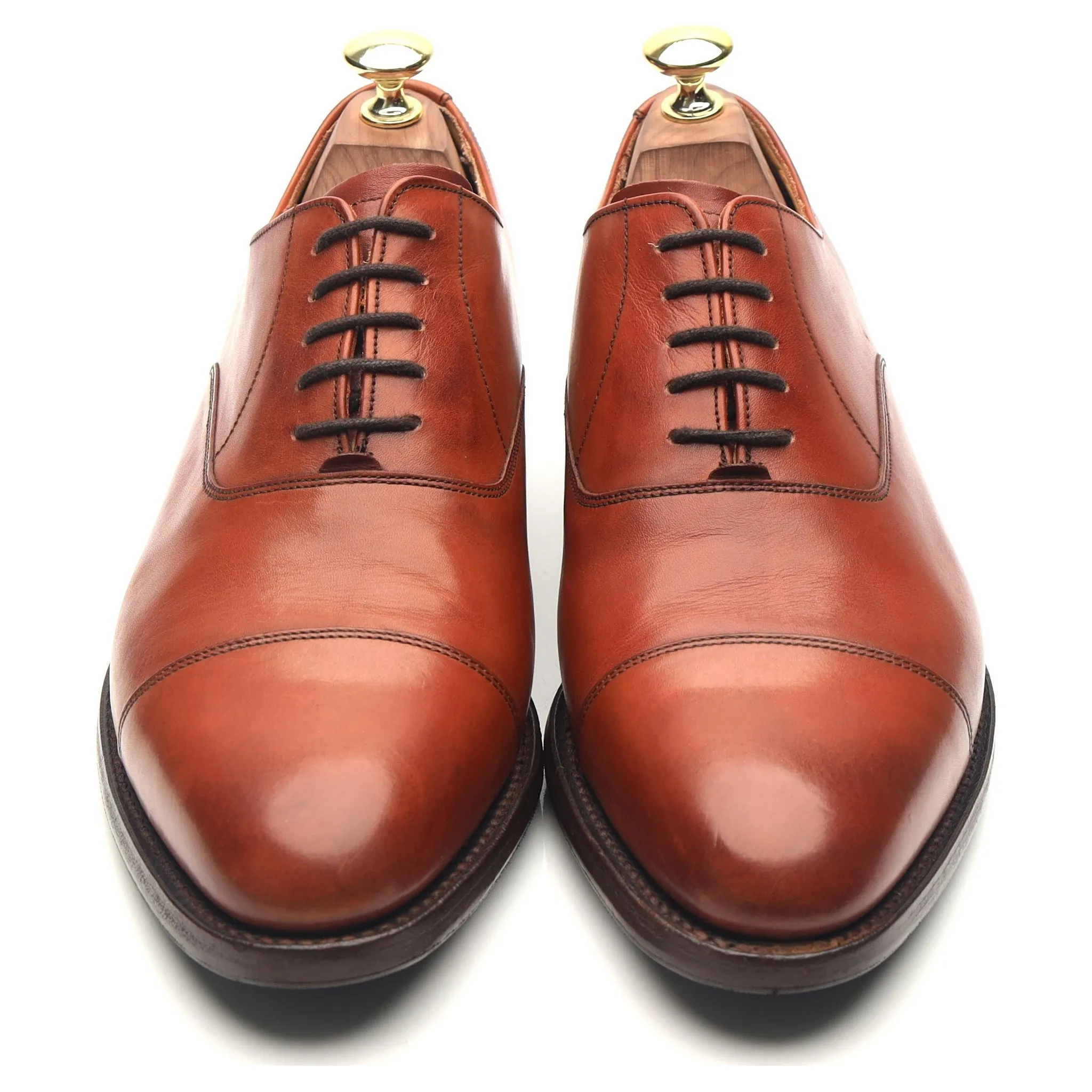 'Duxford' Tan Brown Leather Oxford UK 7 G