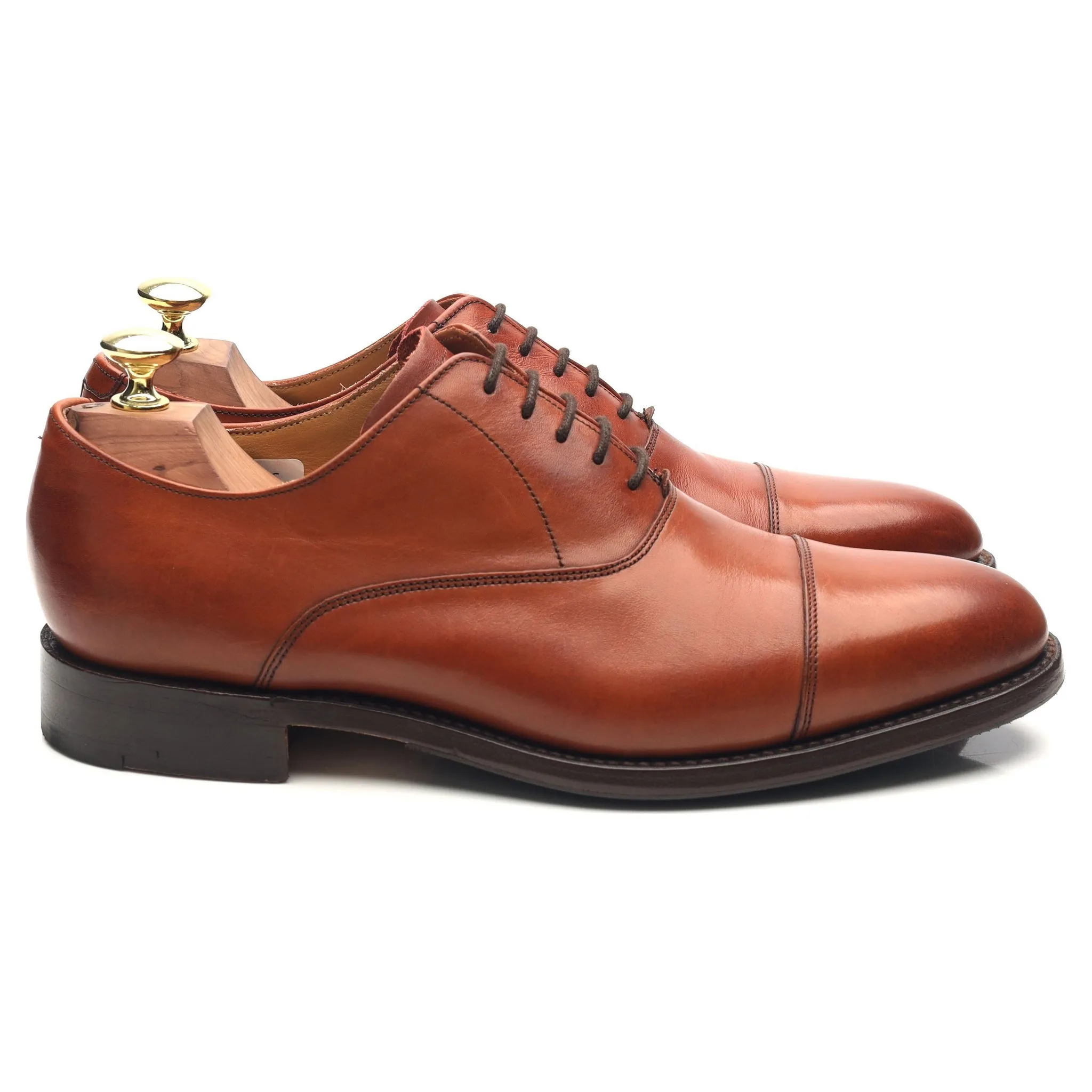 'Duxford' Tan Brown Leather Oxford UK 7 G