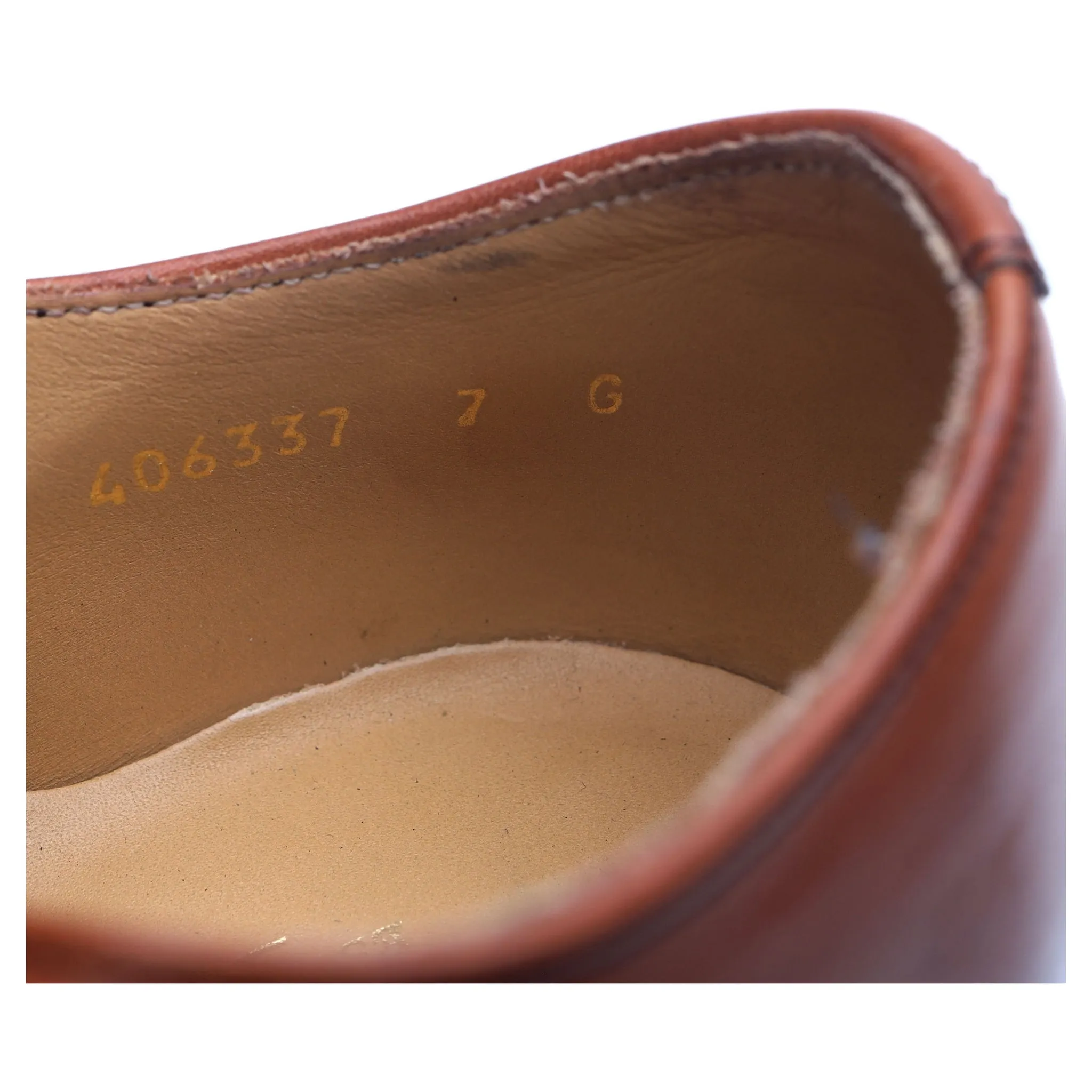 'Duxford' Tan Brown Leather Oxford UK 7 G