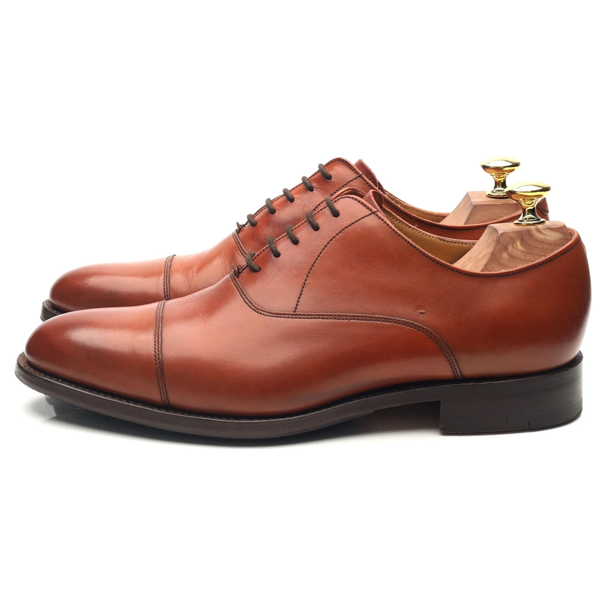 'Duxford' Tan Brown Leather Oxford UK 7 G