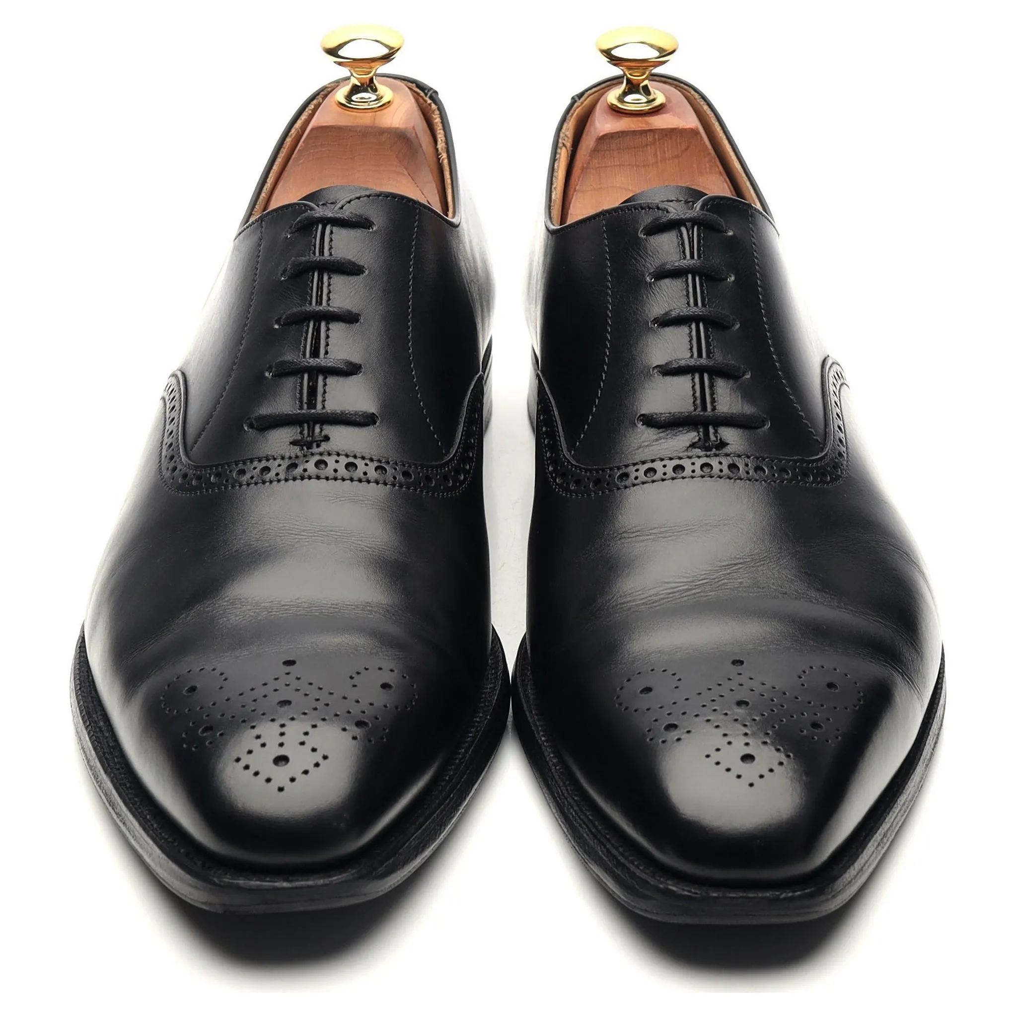 'Edgware' Black Leather Oxford UK 9.5 E