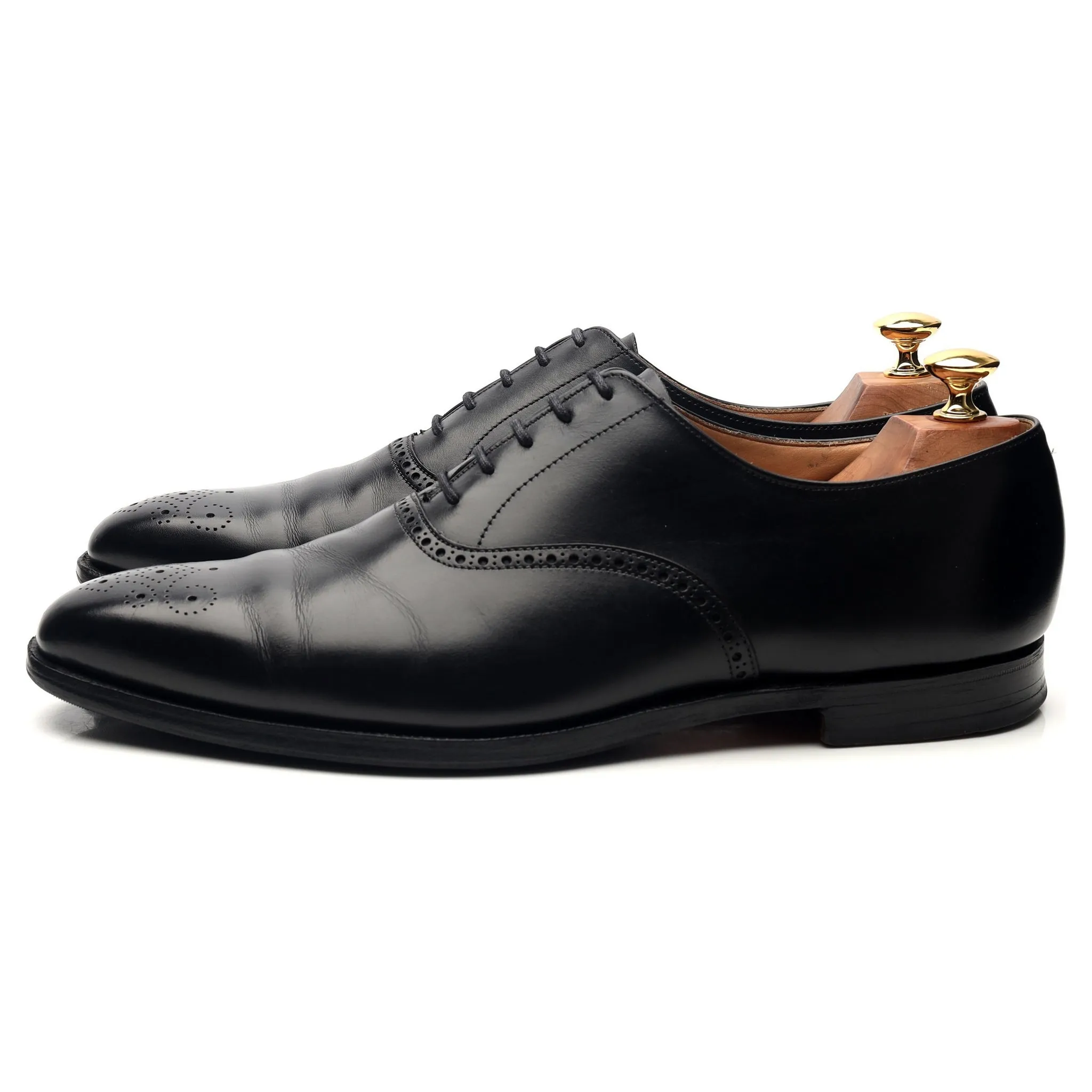 'Edgware' Black Leather Oxford UK 9.5 E