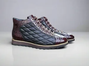 Embossed Alligator High Top
