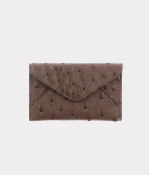 Envelope Card Case – Ostrich :: Sienna