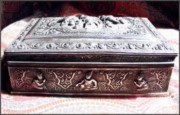 Exquisite Burmese Silver Box