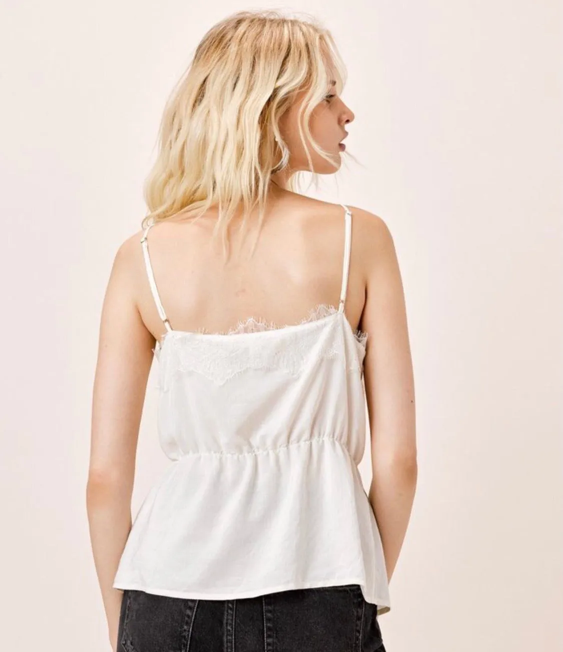 Eyelash Lace Trim Cami