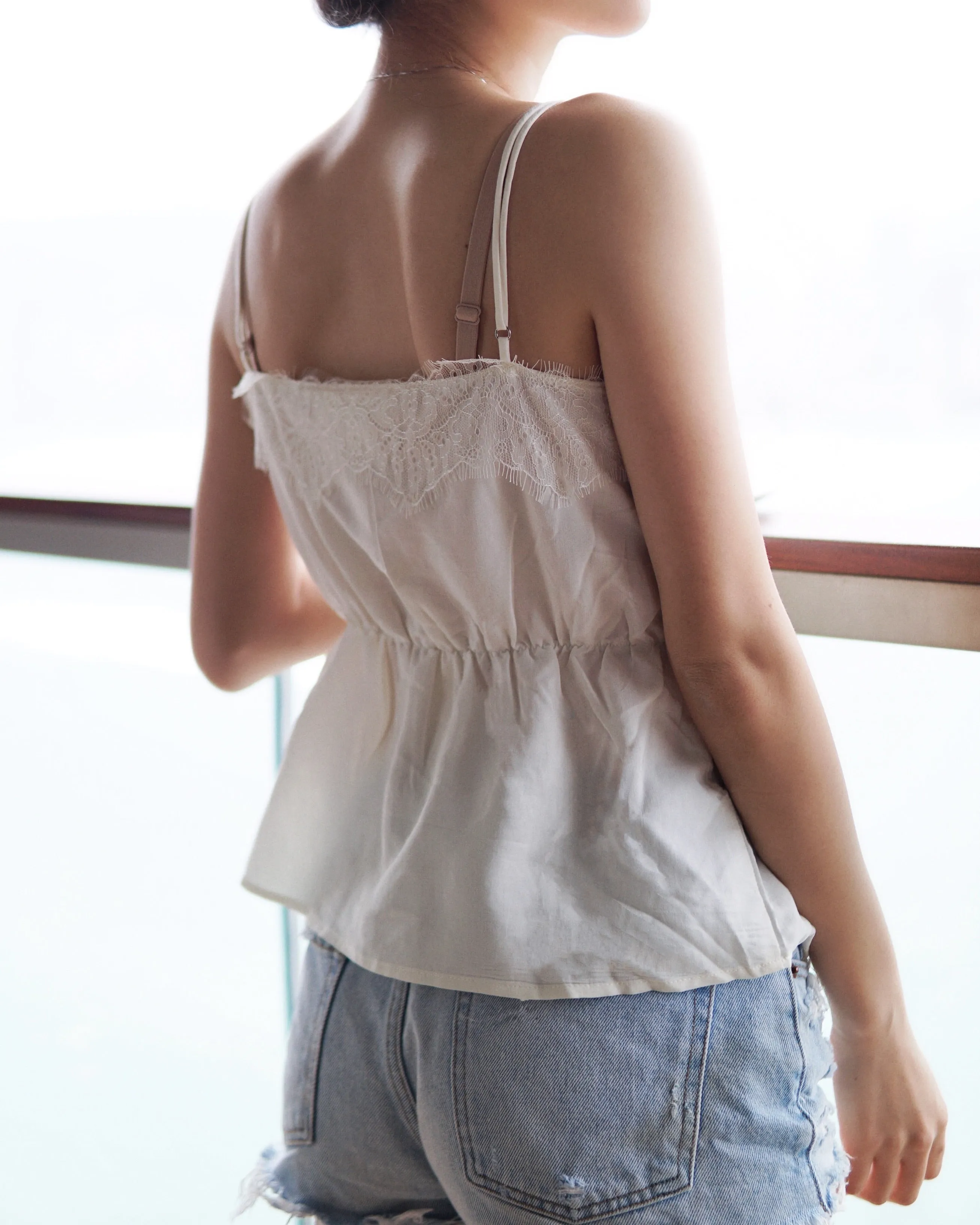 Eyelash Lace Trim Cami