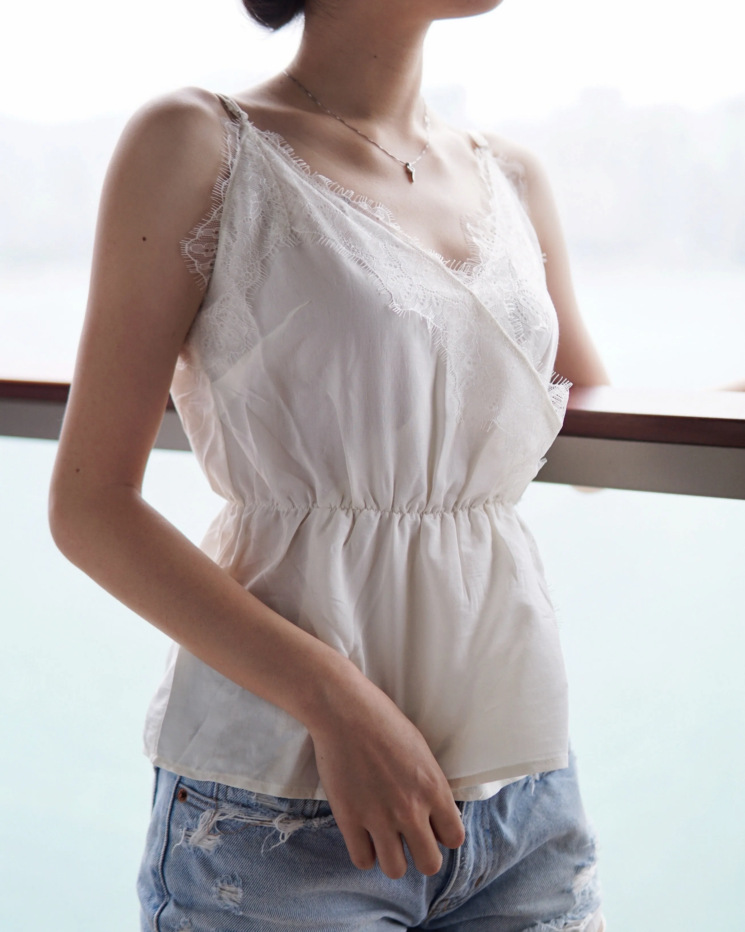 Eyelash Lace Trim Cami