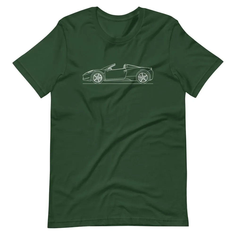 Ferrari 458 Spider silhouette T-shirt