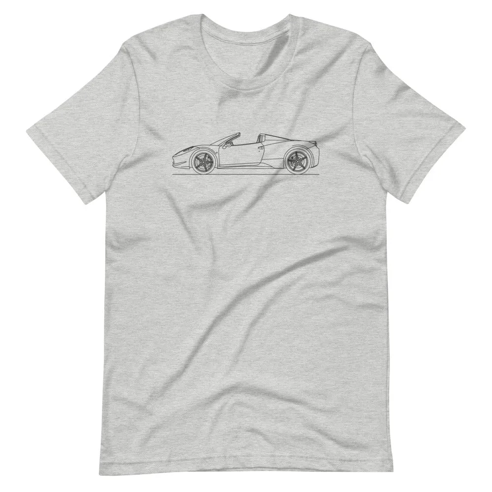 Ferrari 458 Spider silhouette T-shirt