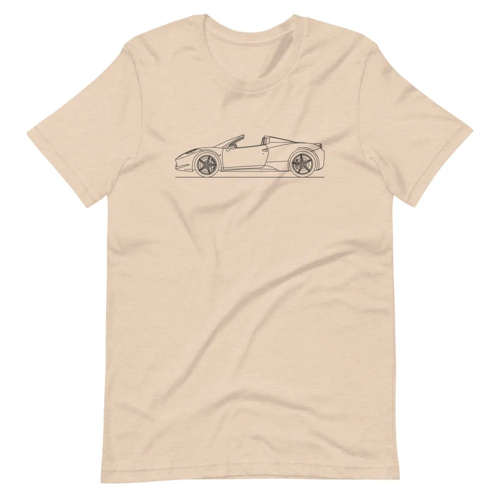 Ferrari 458 Spider silhouette T-shirt
