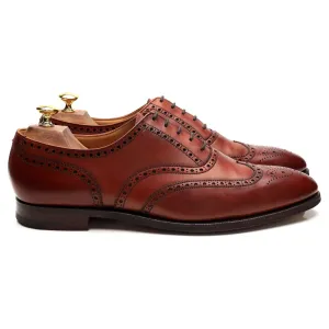'Finsbury' Tan Brown Leather Oxford Brogue UK 10.5 E