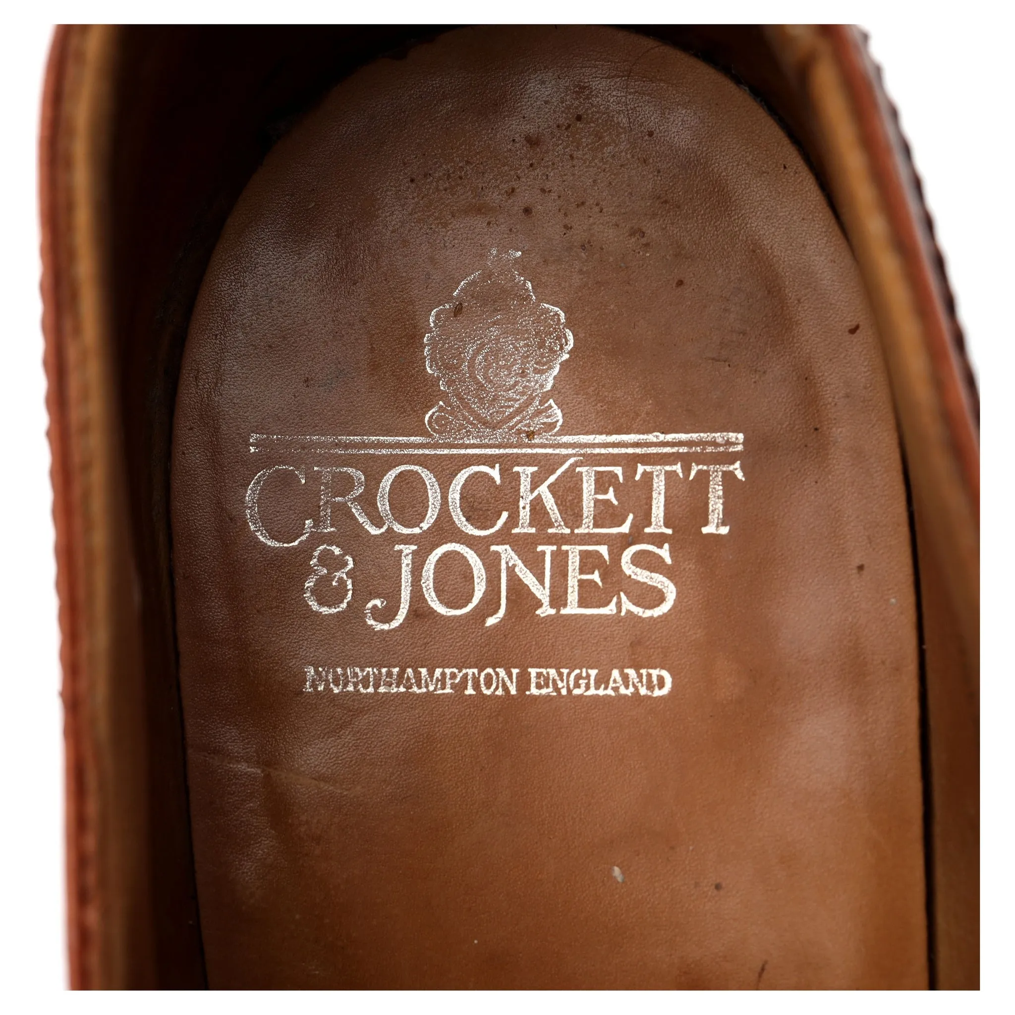 'Finsbury' Tan Brown Leather Oxford Brogue UK 8 F