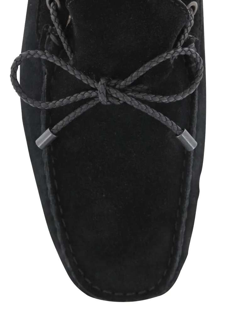 Fiori Di Lusso Black Driving Shoes