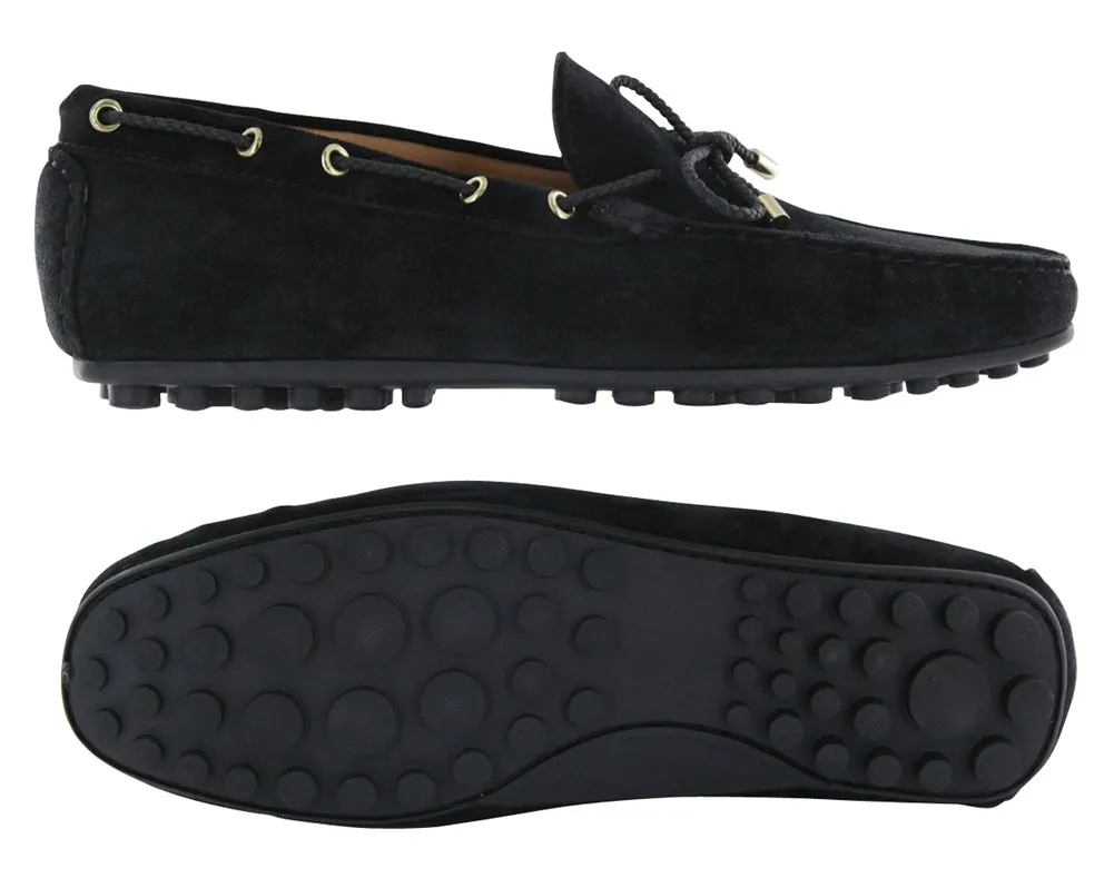 Fiori Di Lusso Black Driving Shoes