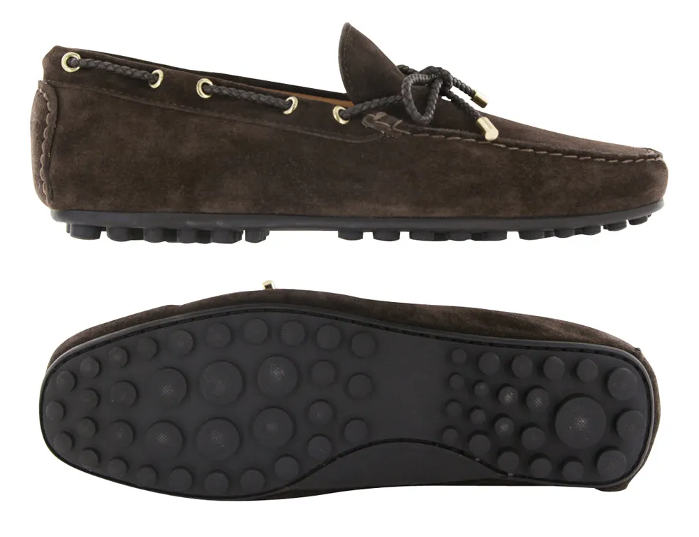 Fiori Di Lusso Dark Brown Driving Shoes