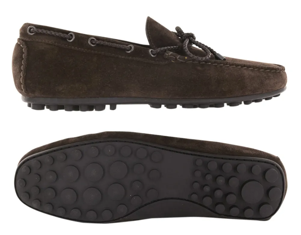 Fiori Di Lusso Dark Brown Driving Shoes