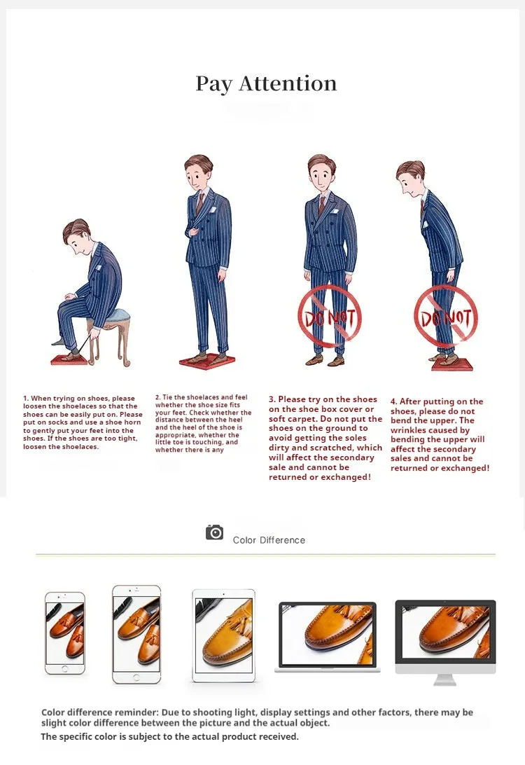 Formal Leather Shoes Men's Genuine Leather England Style Carving Brogue Men's Shoes Top Layer Cowhide Business Formal Wear Pointed Oxford Shoes25858