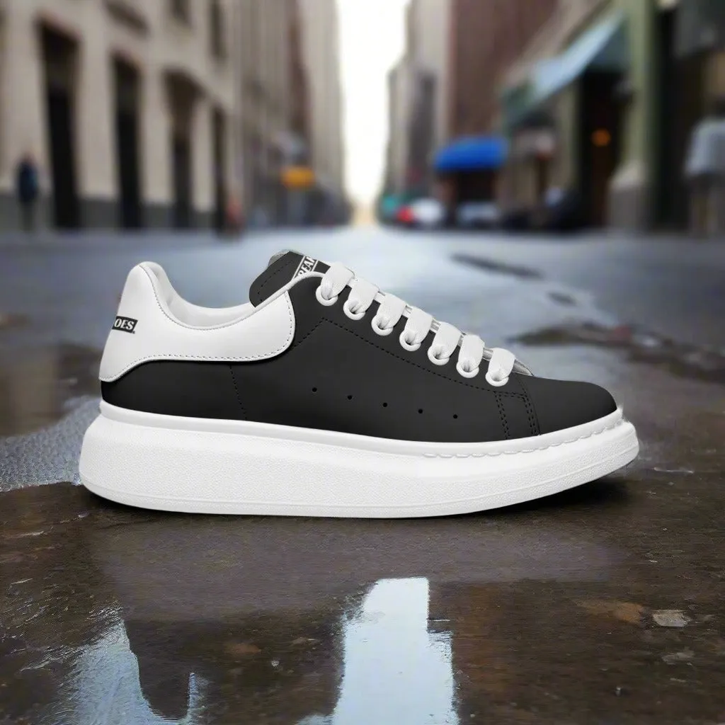 Freaky Shoes® Black Lace Up Sneakers