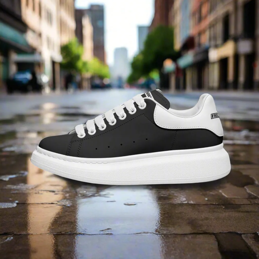 Freaky Shoes® Black Lace Up Sneakers