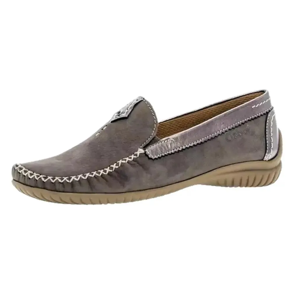 Gabor 66.090.31 Women Moccasin - Fumo Grey