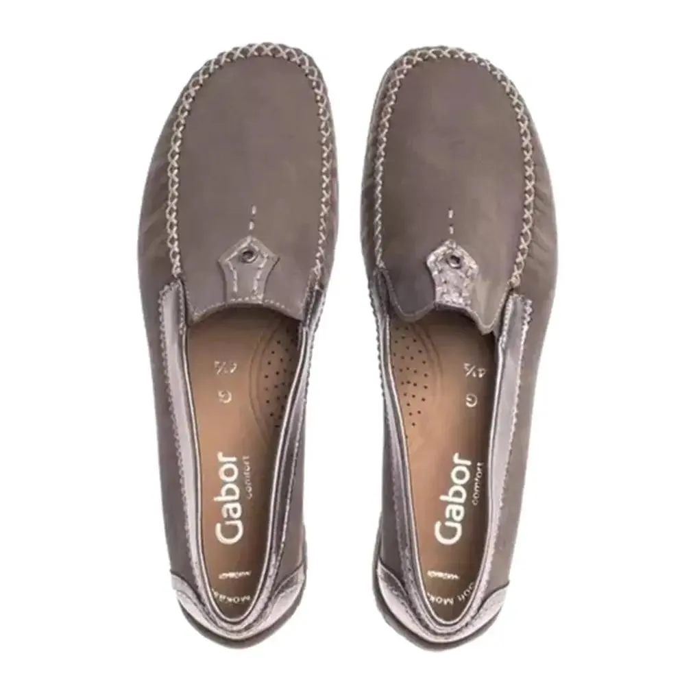 Gabor 66.090.31 Women Moccasin - Fumo Grey