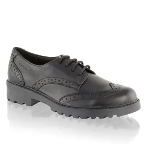 Geox Casey Black Brogue