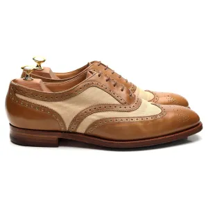 'Gerrard' Two Tone Tan Brown Leather Oxford Brogue UK 9 E