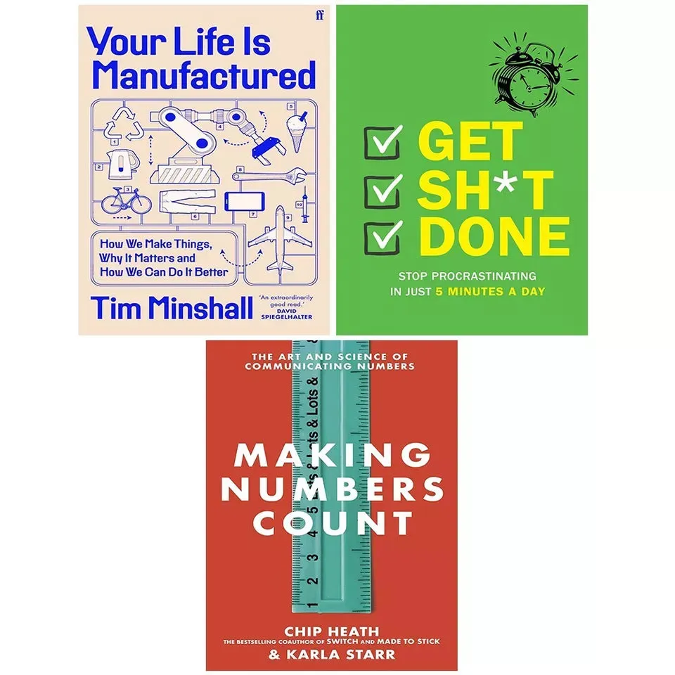 Get Sh*t Done, Making Numbers Count[Hardcover], Your Life Is Manufactured (HB) 3 Books Set