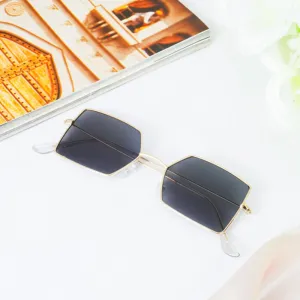 Gold Frame Pentagon Shades