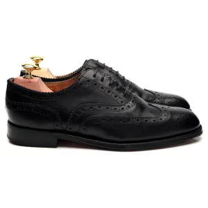 G:One 'Westminster' Black Leather Oxford Brogue UK 7.5 F