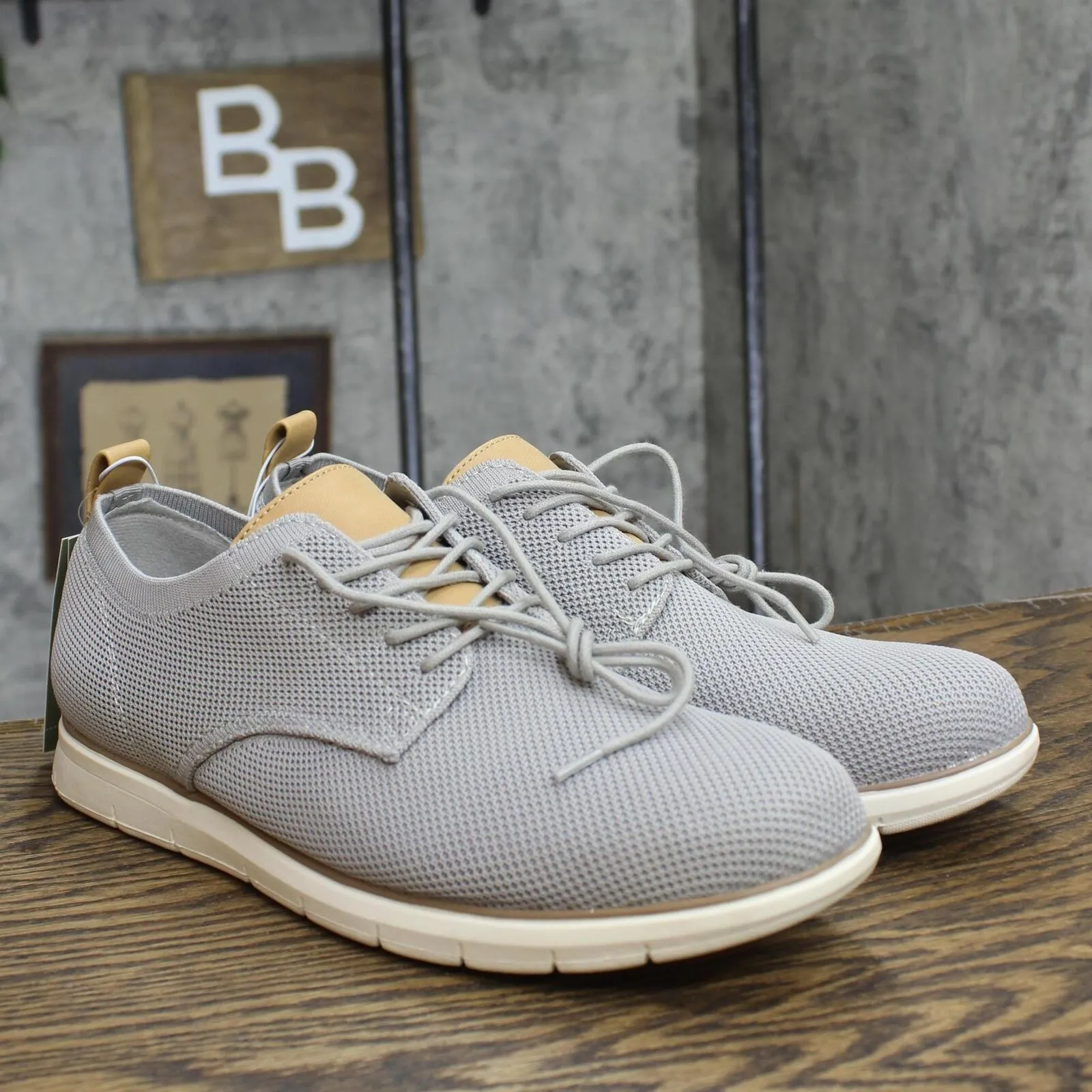 Goodfellow & Co Mens Kev Knit Dress Shoes 88095042 Gray 9.5