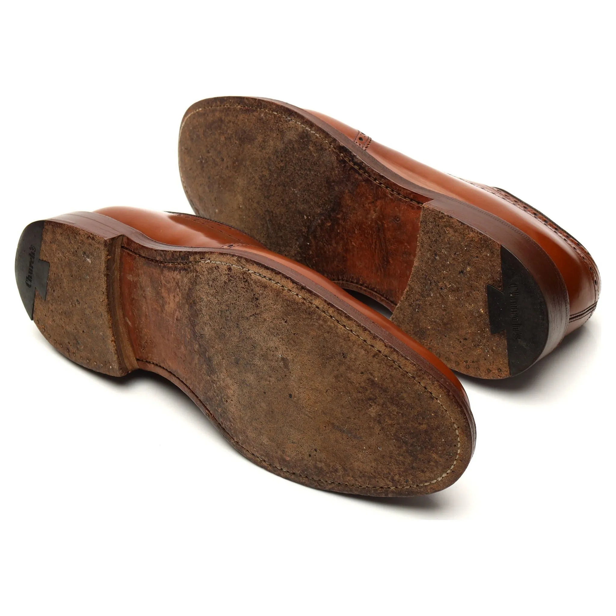 'Grafton' Brown Leather Derby Brogue UK 10.5 G