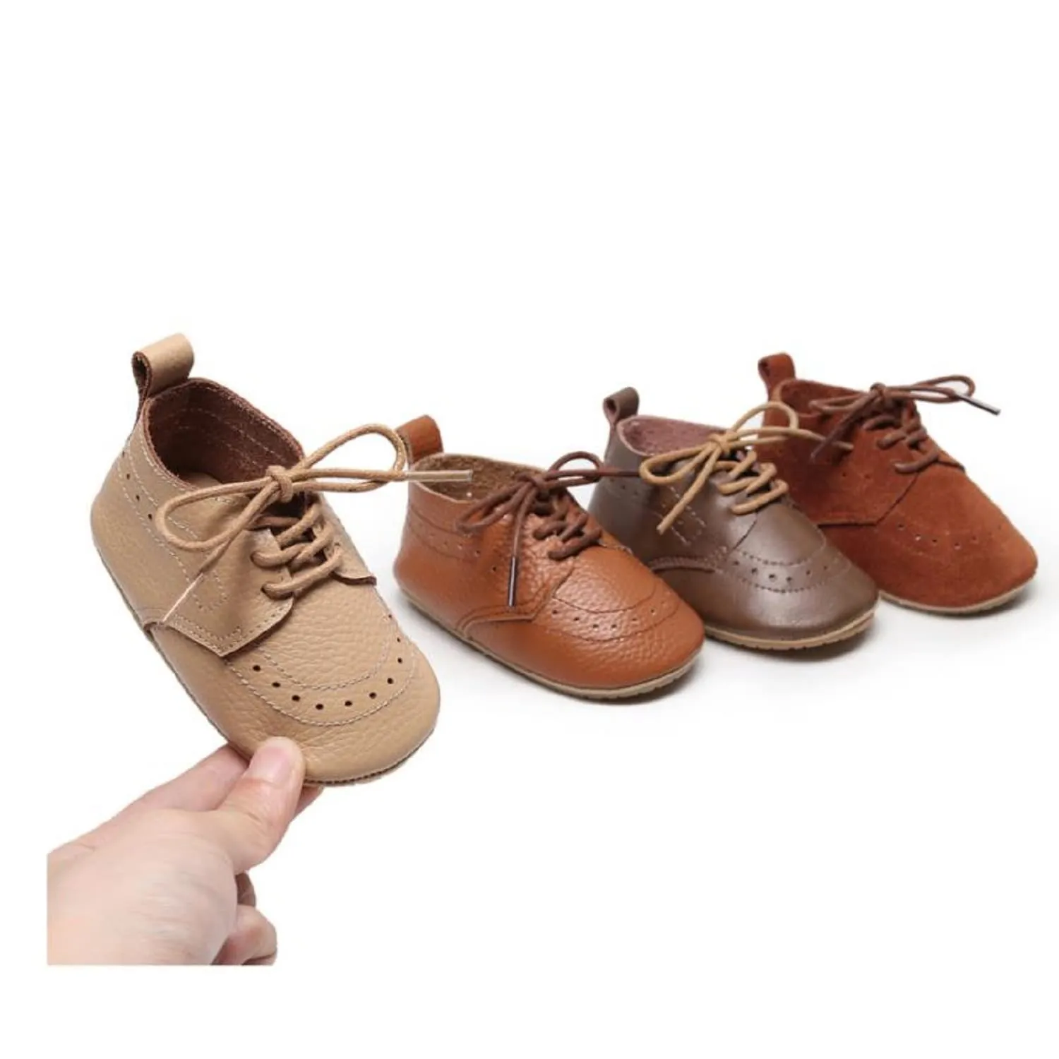 Greceen Infant Baby Boys Girls Leather Loafers Comfort Oxford Dress Wedding Shoes First Walker Outdoor Shoes Crib Shoes 225 Brown 11