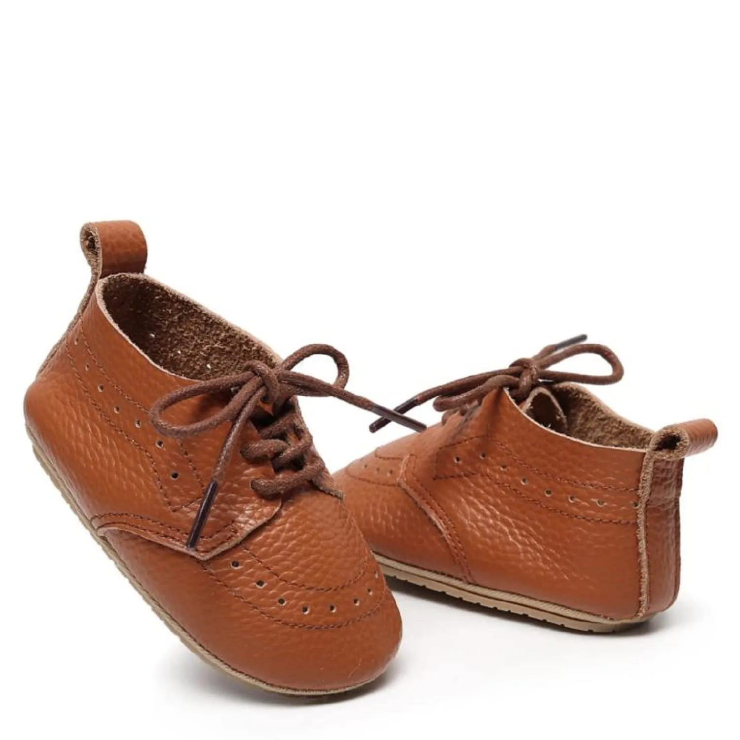 Greceen Infant Baby Boys Girls Leather Loafers Comfort Oxford Dress Wedding Shoes First Walker Outdoor Shoes Crib Shoes 225 Brown 11