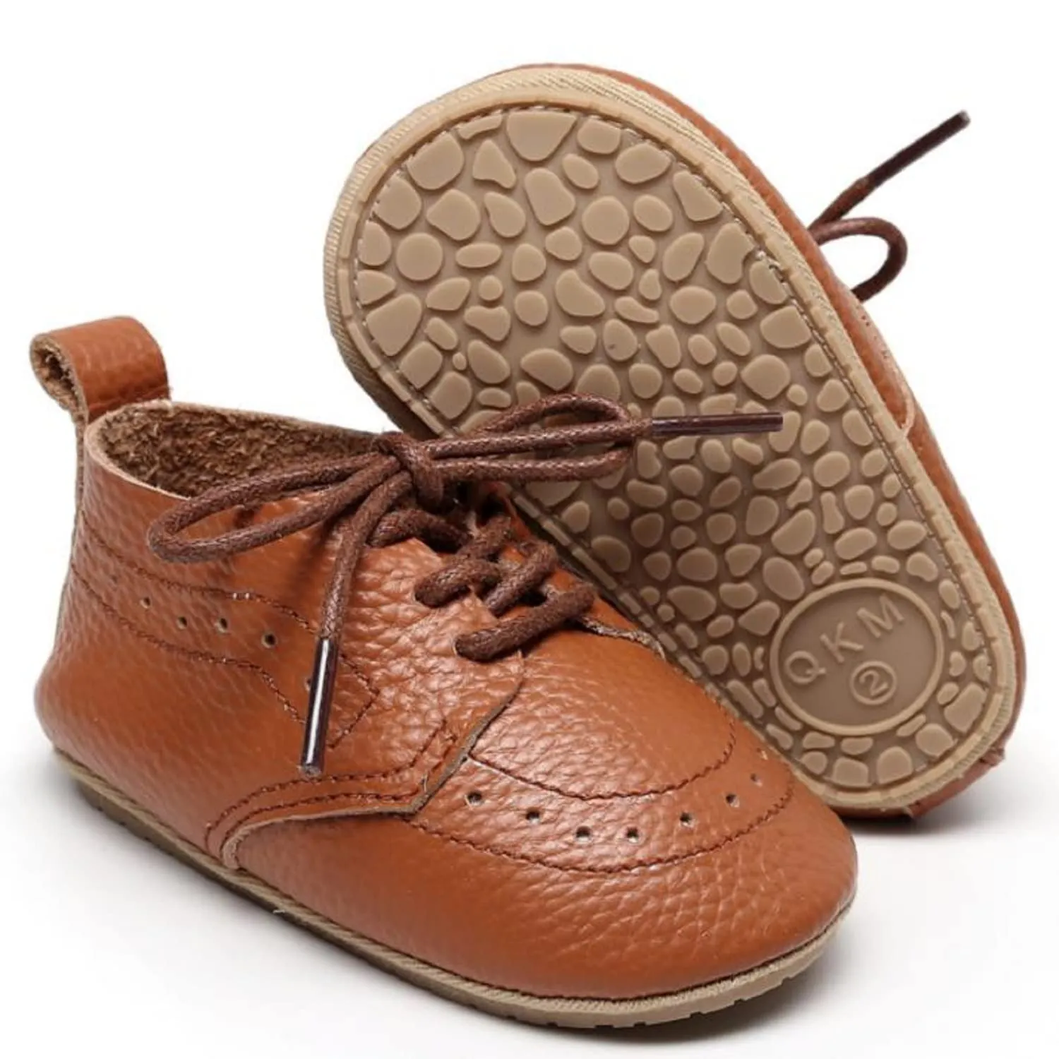 Greceen Infant Baby Boys Girls Leather Loafers Comfort Oxford Dress Wedding Shoes First Walker Outdoor Shoes Crib Shoes 225 Brown 11