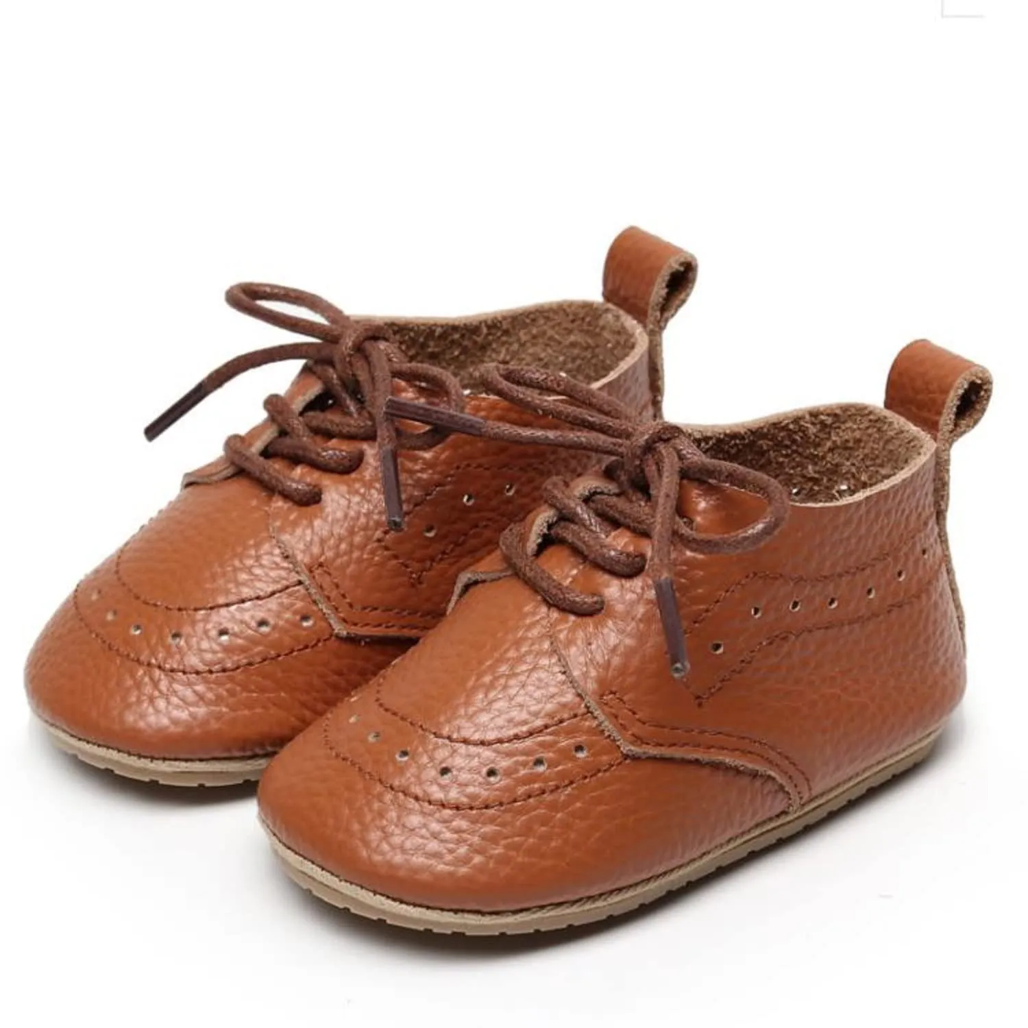 Greceen Infant Baby Boys Girls Leather Loafers Comfort Oxford Dress Wedding Shoes First Walker Outdoor Shoes Crib Shoes 225 Brown 11