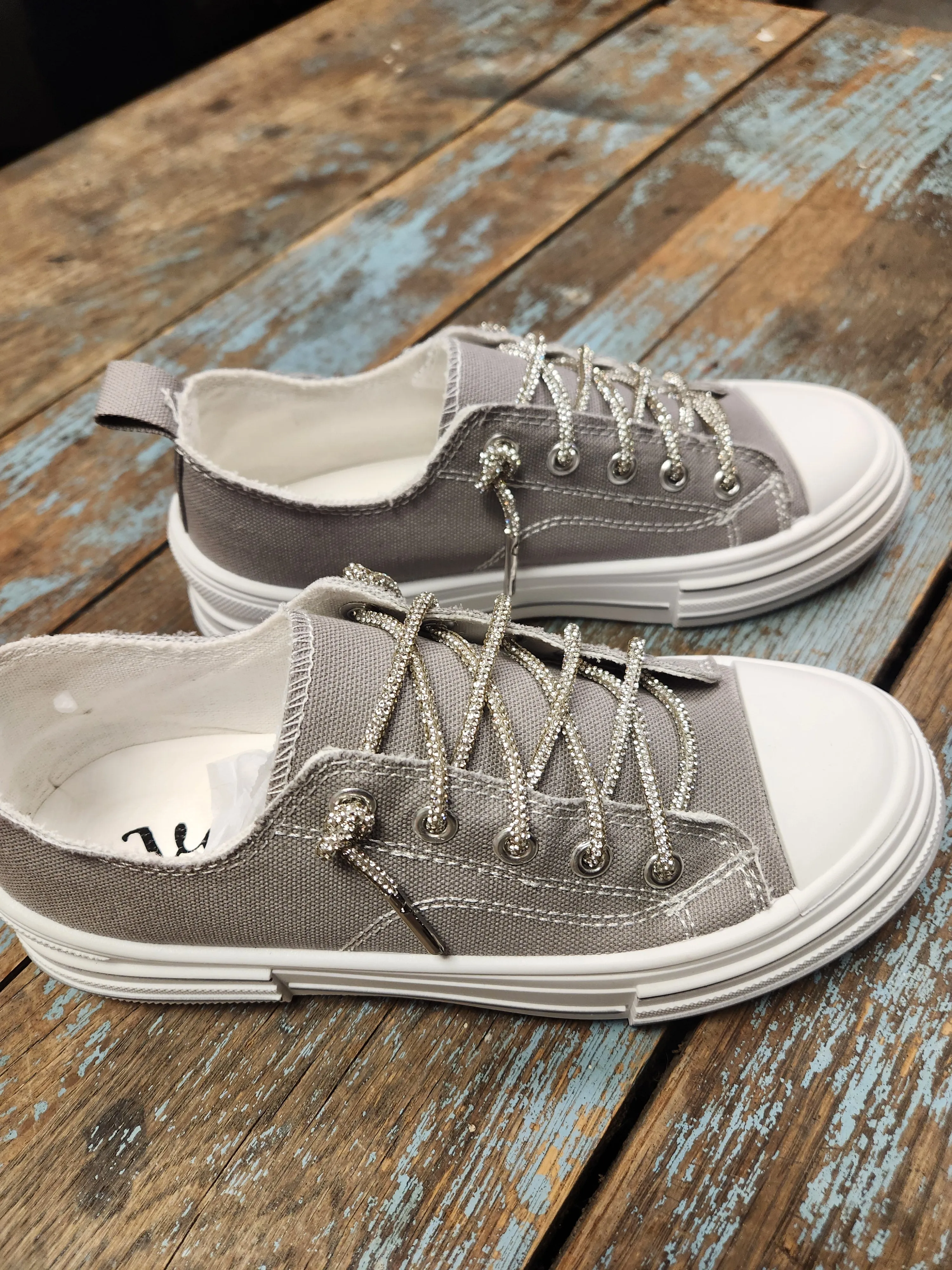 Grey Aman 2 Women's Lace Up Sneaker