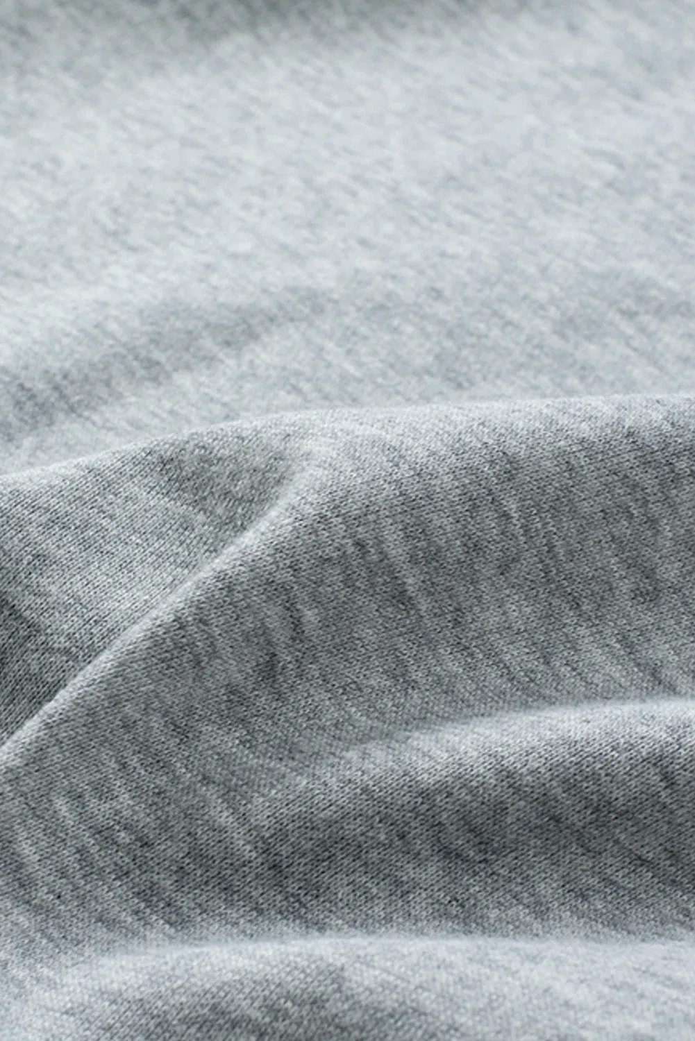 Grey Casual Solid Color Lace-up Hoodie