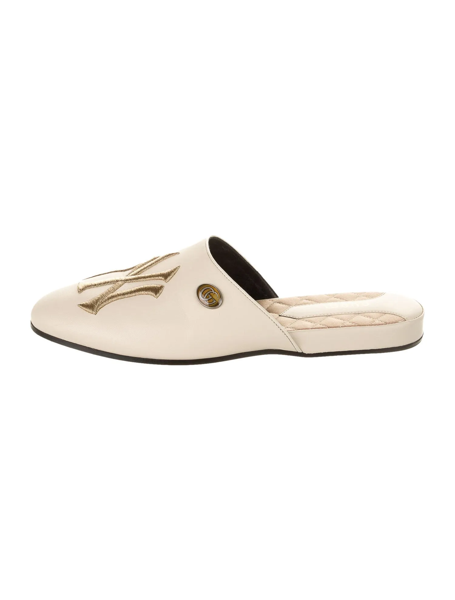 Gucci 2018 NY Yankees Slides in Ivory