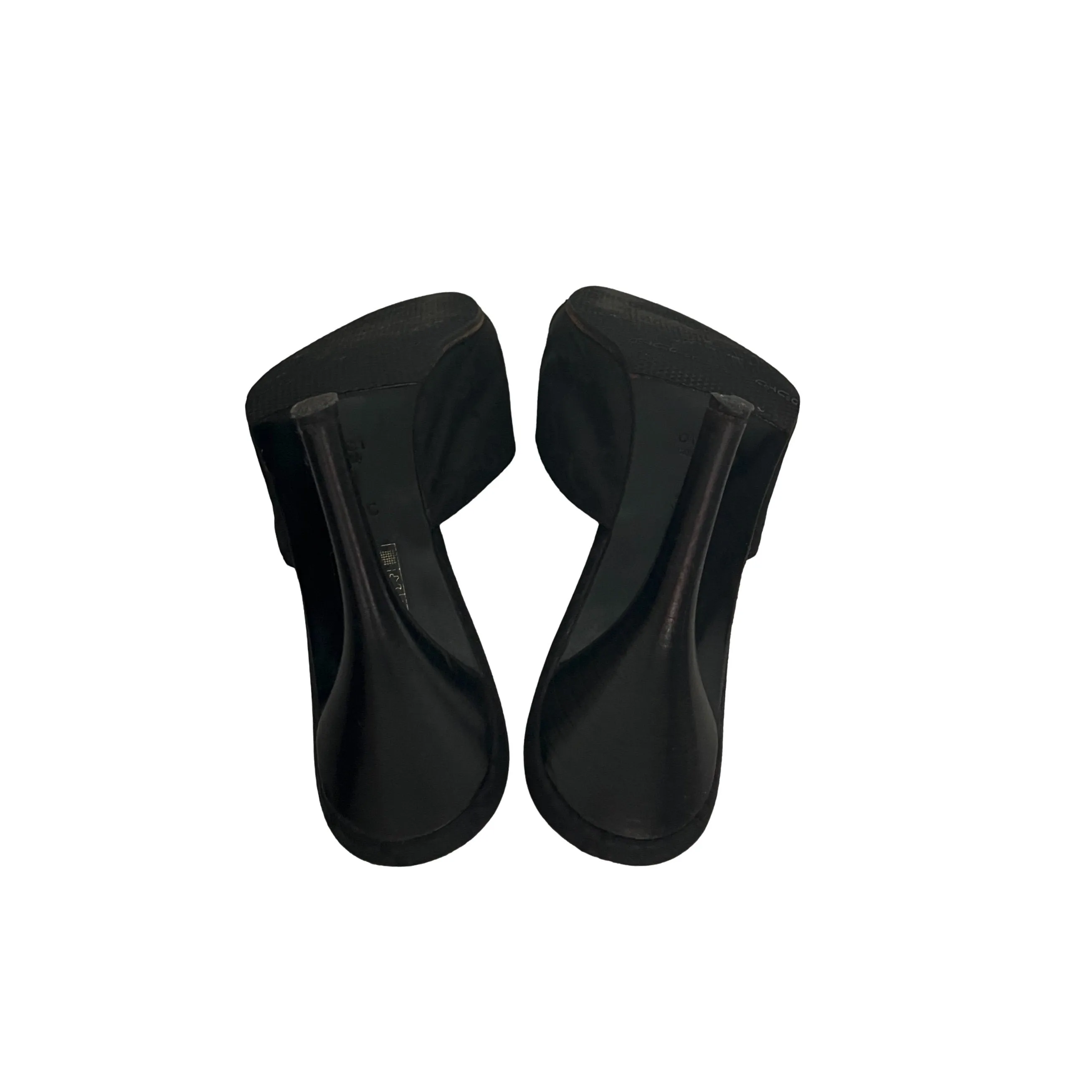 Gucci Black Monogram Heels