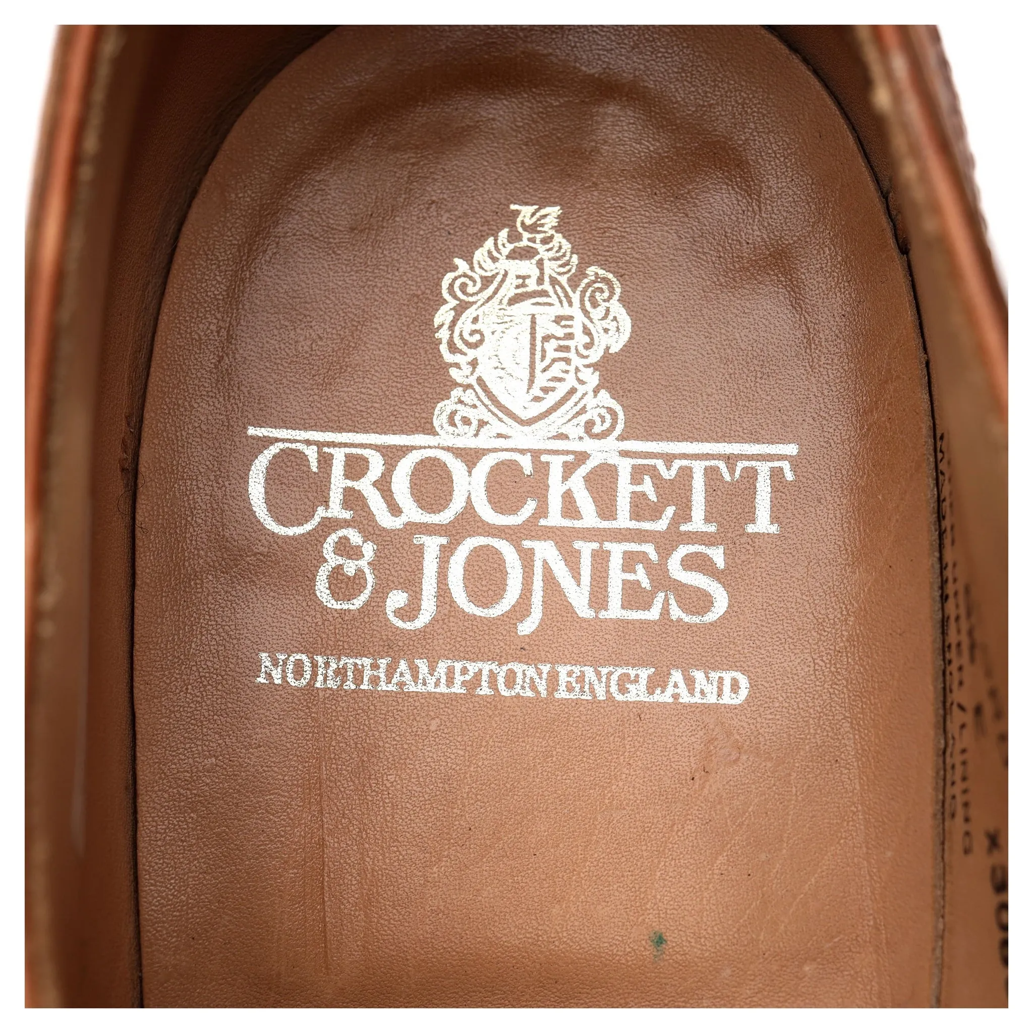'Guildford' Tan Brown Leather Oxford Brogues UK 8.5 E