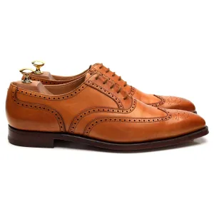 'Guildford' Tan Brown Leather Oxford Brogues UK 8.5 E