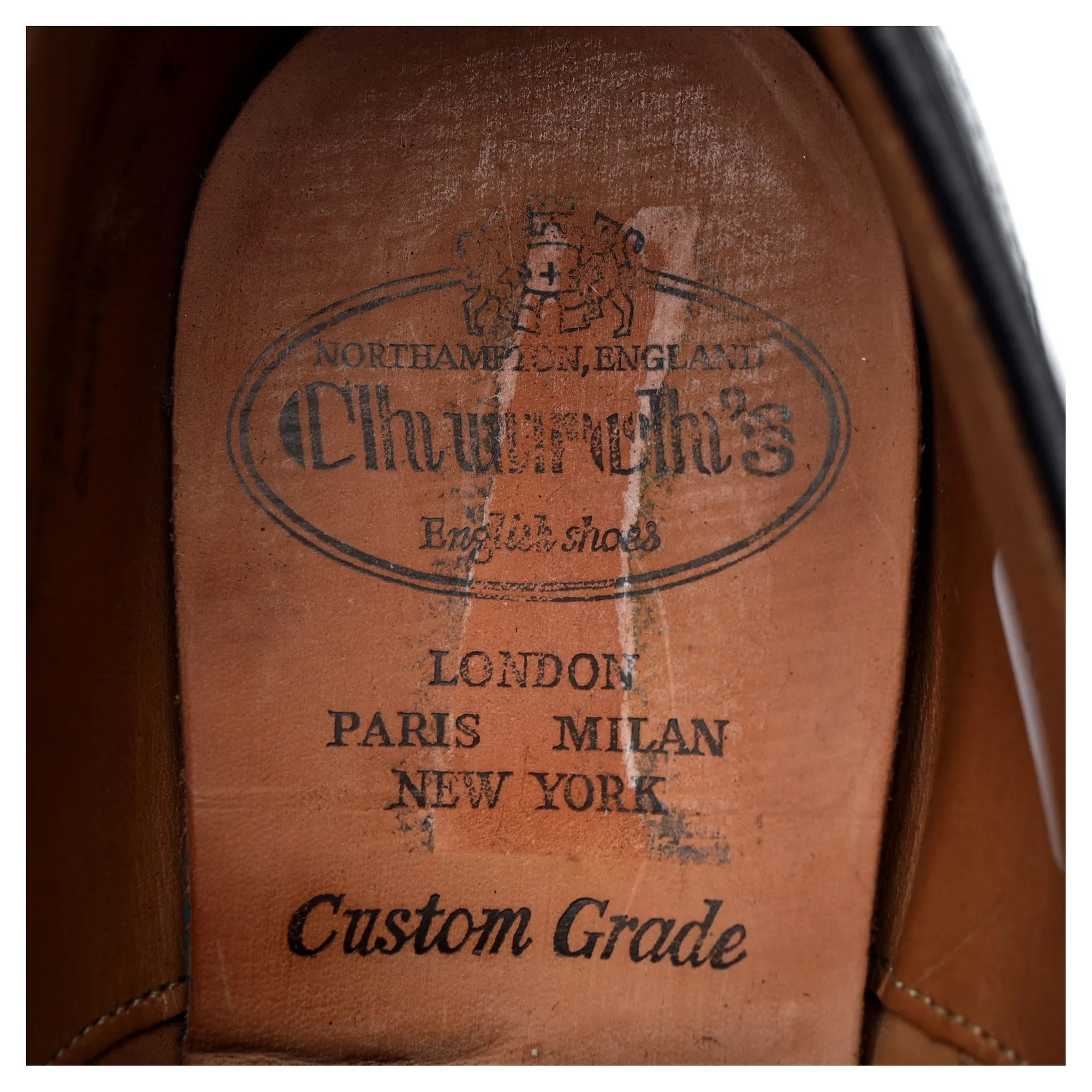 'Gunthorpe' Black Leather Oxford UK 6.5 G