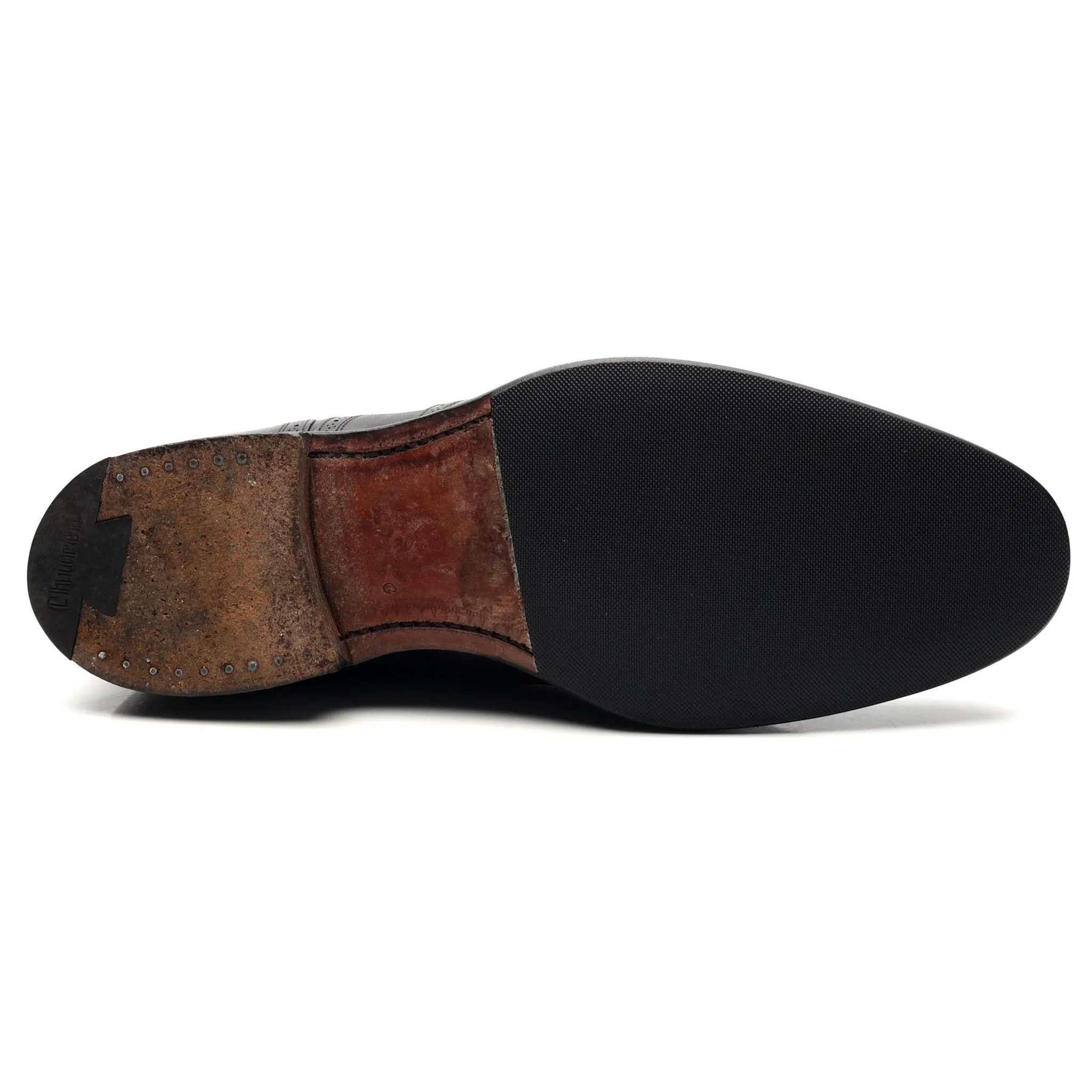 'Gunthorpe' Black Leather Oxford UK 6.5 G