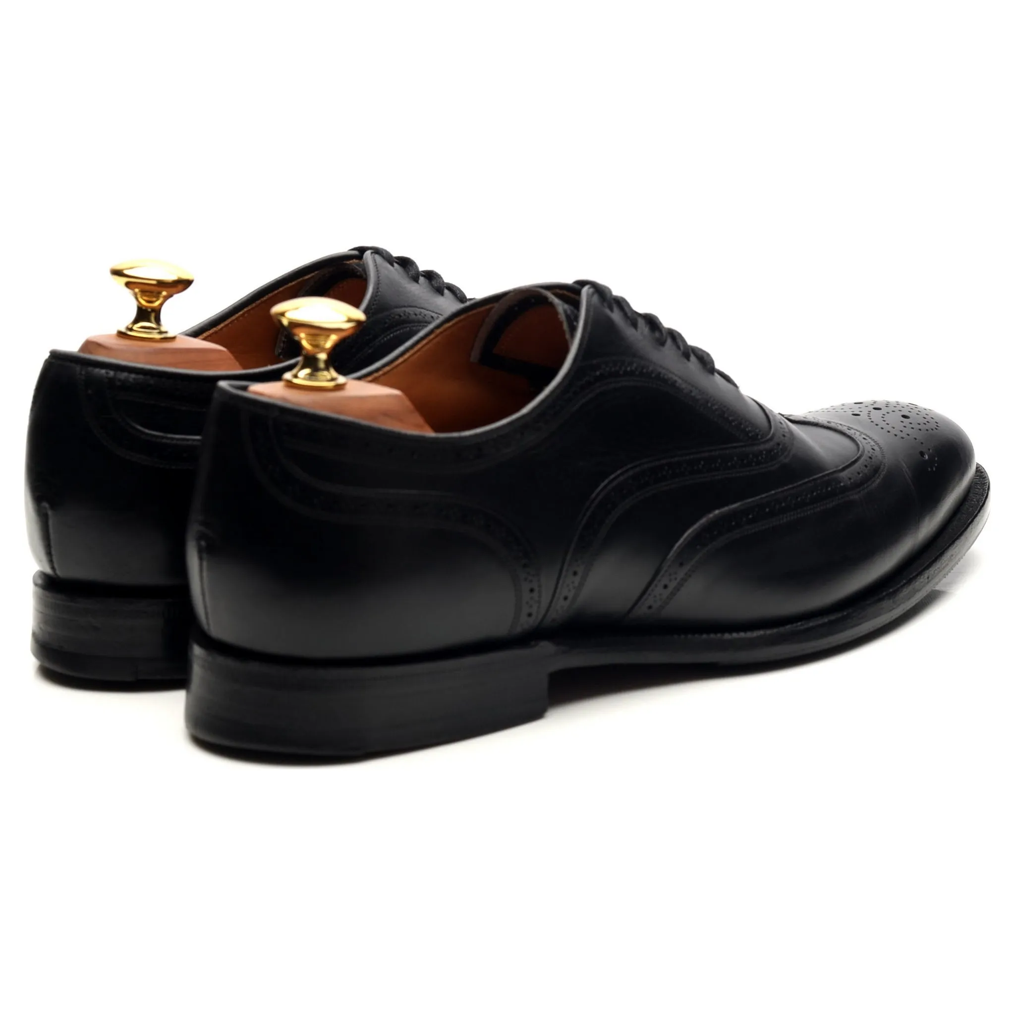 'Gunthorpe' Black Leather Oxford UK 6.5 G